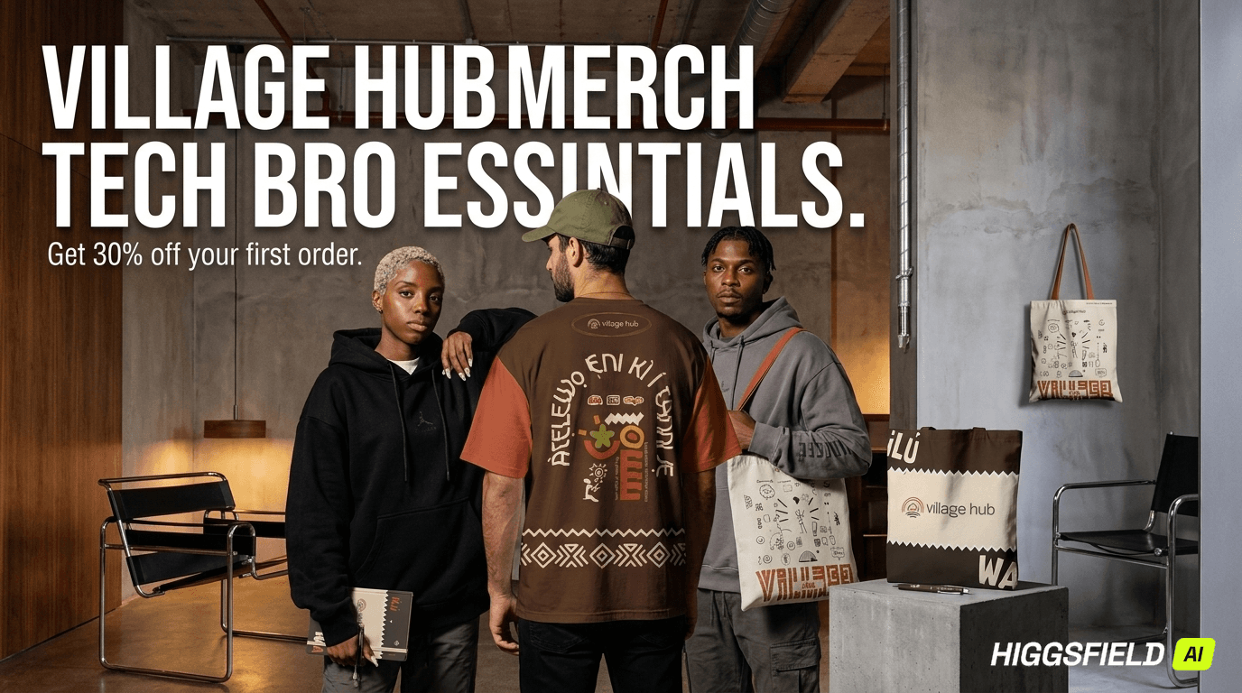 Village Hub Merch — Tech Bro Essentials, get 30% off your first order